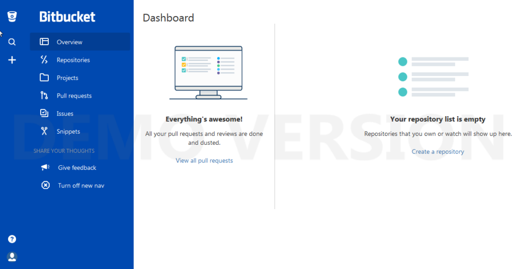 Bitbucket Dashboard